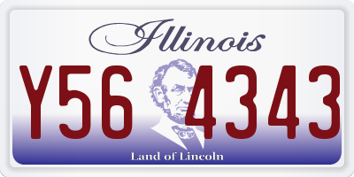 IL license plate Y564343