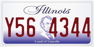 IL license plate Y564344