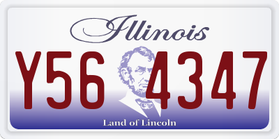 IL license plate Y564347
