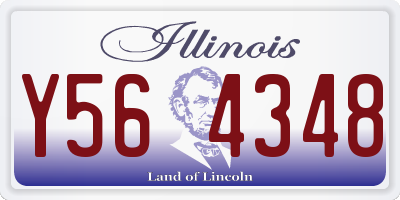 IL license plate Y564348