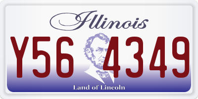 IL license plate Y564349