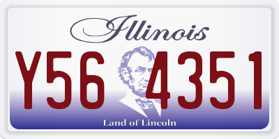 IL license plate Y564351