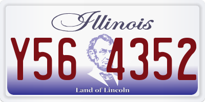IL license plate Y564352