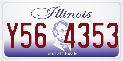 IL license plate Y564353