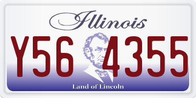 IL license plate Y564355
