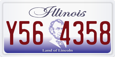 IL license plate Y564358