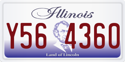 IL license plate Y564360