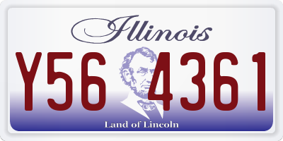 IL license plate Y564361