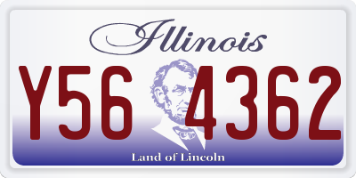 IL license plate Y564362