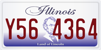 IL license plate Y564364