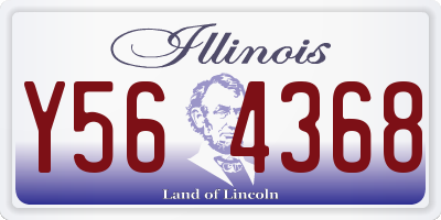 IL license plate Y564368