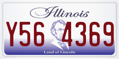 IL license plate Y564369