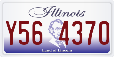 IL license plate Y564370