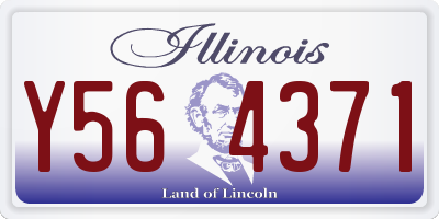 IL license plate Y564371