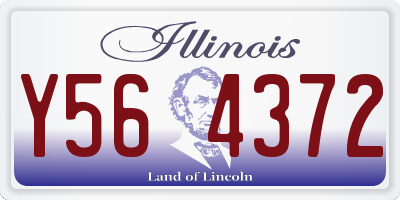 IL license plate Y564372