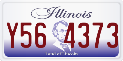 IL license plate Y564373