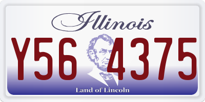 IL license plate Y564375