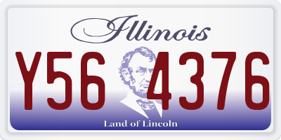 IL license plate Y564376