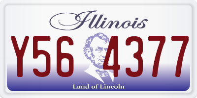 IL license plate Y564377
