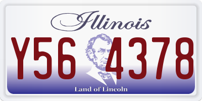 IL license plate Y564378