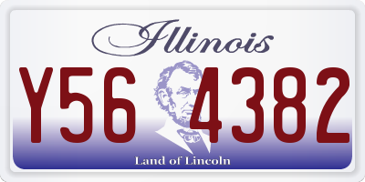 IL license plate Y564382