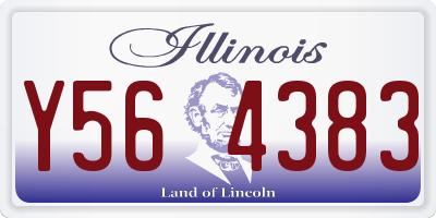 IL license plate Y564383