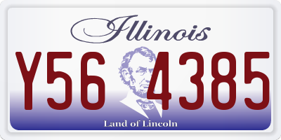 IL license plate Y564385