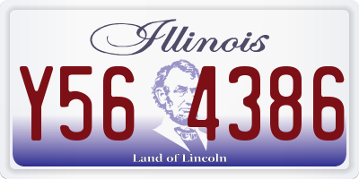 IL license plate Y564386