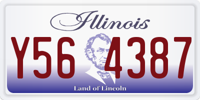 IL license plate Y564387