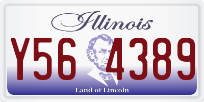 IL license plate Y564389