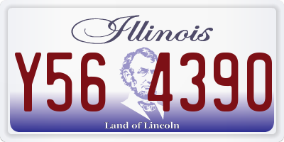 IL license plate Y564390