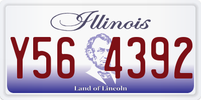IL license plate Y564392