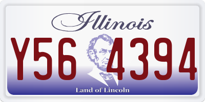 IL license plate Y564394