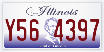 IL license plate Y564397