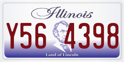 IL license plate Y564398