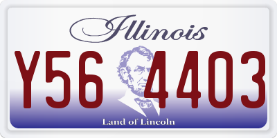 IL license plate Y564403