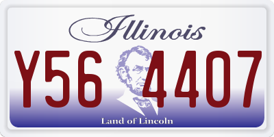 IL license plate Y564407