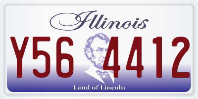 IL license plate Y564412