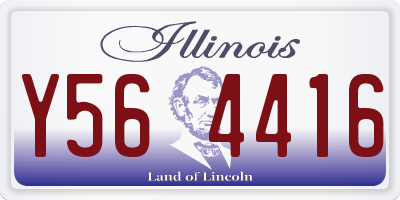 IL license plate Y564416