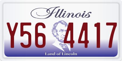 IL license plate Y564417
