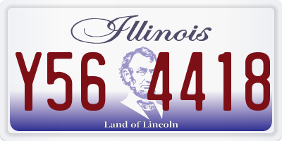 IL license plate Y564418