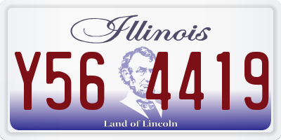 IL license plate Y564419