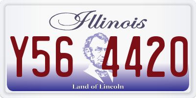 IL license plate Y564420