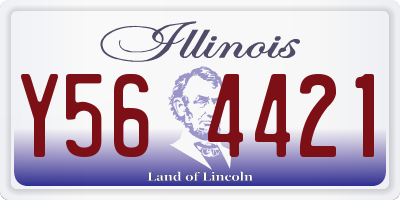 IL license plate Y564421