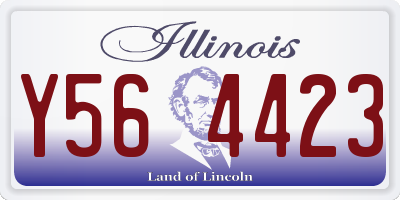 IL license plate Y564423