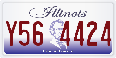 IL license plate Y564424