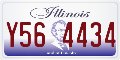 IL license plate Y564434