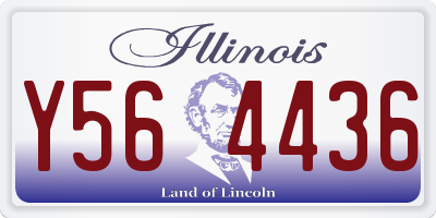 IL license plate Y564436