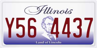 IL license plate Y564437
