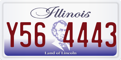 IL license plate Y564443